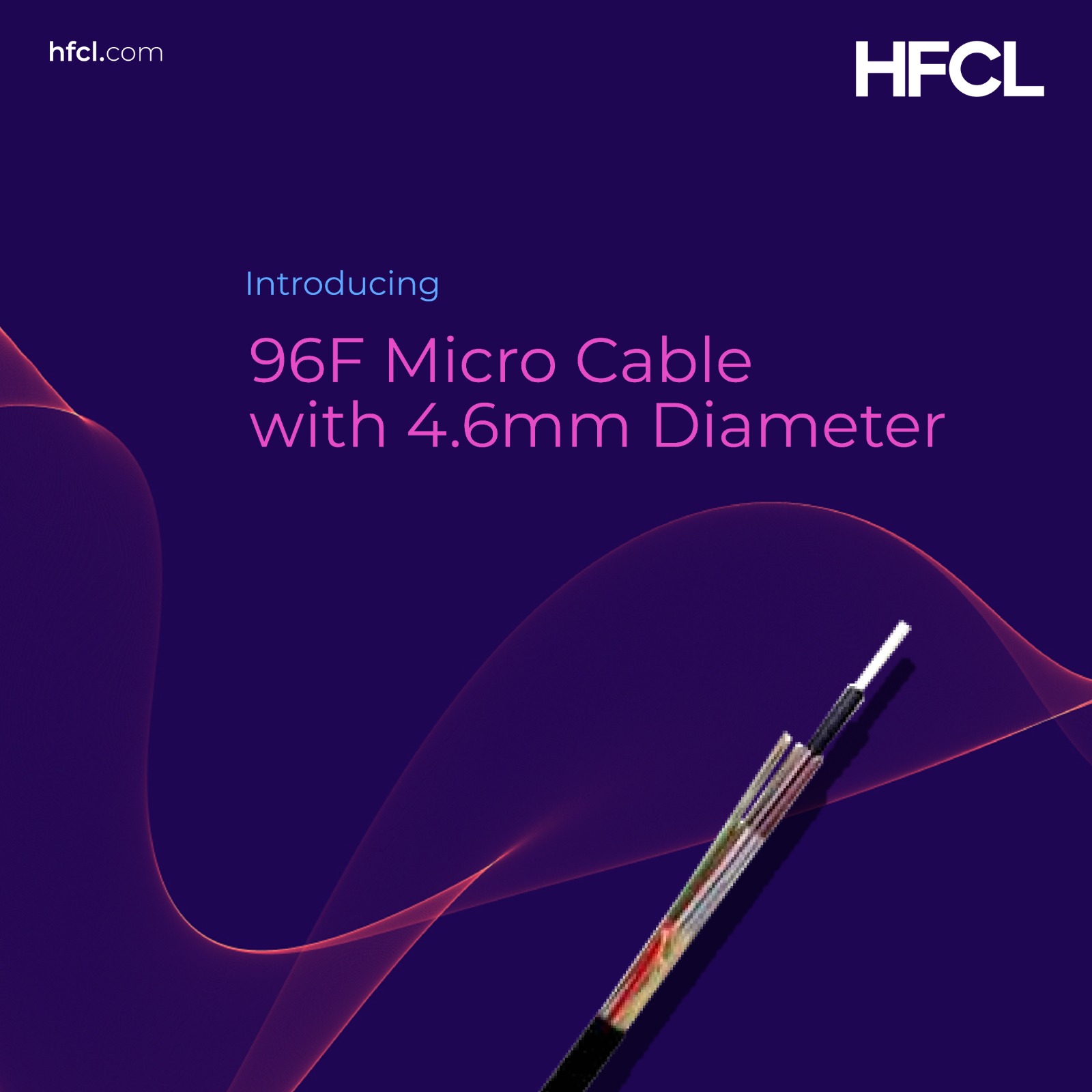 96f micro cable with 4.6mm diameter